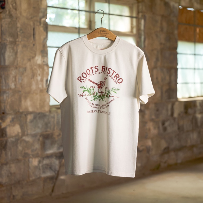 Printed Vintage Tee White 5